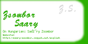 zsombor saary business card